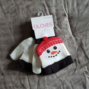 Snowman Fingerless Gloves